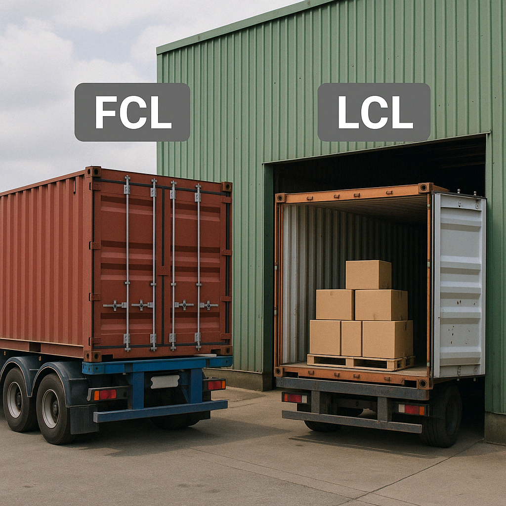 FCL і LCL перевезення вантажів